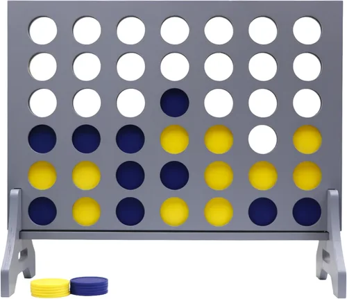 Tailgating Pros Cuatro Gigante Gris Premium en una Fila con Estuche de Transporte - Juego de Patio Exterior Jumbo de Gran Tamaño - Conecta Múltiples