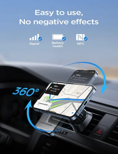 Miniatura 5 de LISEN Compatible con Soporte para Coche MagSafe, Soporte Magnético Fuerte para Teléfono de Coche Magsafe, Soporte de Montaje para Coche iPhone 16