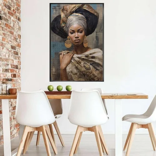 Miniatura 7 de Rompecabezas para adultos, 500 piezas, mujer negra africana, formación de reina americana, imágenes de madera, vacaciones, arte de pared divertido