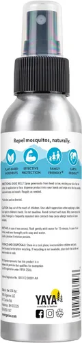 Miniatura 2 de SQUITO BAN - Repelente de mosquitos Yaya Organics Spray de insectos totalmente natural hecho con aceites esenciales, apto para familias, sin DEET