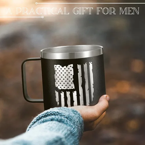 Miniatura 4 de Regalos para él – Ideas de cumpleaños y ocasiones especiales – 40 a 80 – abuelo, papá, marido – Día del Padre y jubilación – Taza de 14 onzas