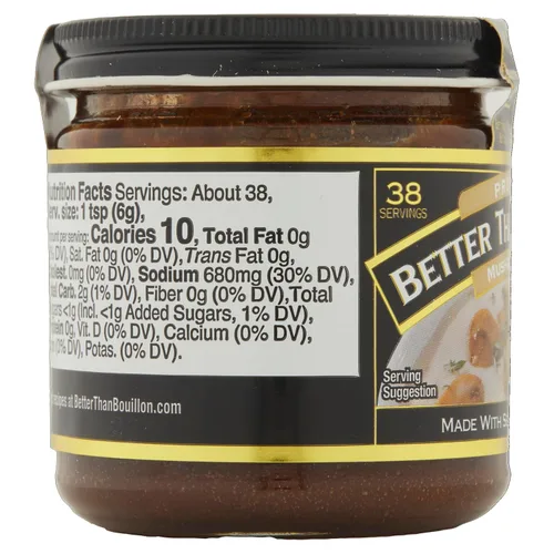 Miniatura 6 de Better Than Bouillon - Base Premium de Champiñones, Hecha de Champiñones Condimentados y Concentrados, Hace 9.5 Quarts de Caldo, 38 Porciones, 8