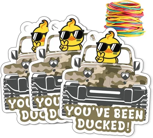 Miniatura 9 de You've Been Ducked, etiquetas de pato, lindas etiquetas de pato, etiquetas de pato de pato, tarjeta de juego de patitos, paquete de 35 unidades de 3