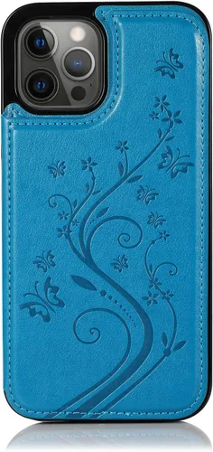 Miniatura 7 de Funda compatible con iPhone 15 Pro Max de 6.7 pulgadas con protector de pantalla de vidrio templado y tarjetero con soporte para tarjetero, funda