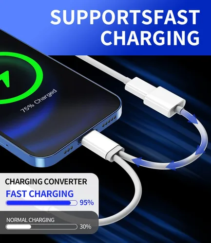 Miniatura 4 de Zoyuzan Adaptador AUX para iPhone, paquete de 2, Lightning a auxiliar de 0.138 in, audio certificado, doble funcionalidad, pequeño y portátil