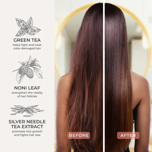 Miniatura 4 de CIBU Color Shampoo 30088 para cabello seco y teñido – Limpia, hidrata y fortalece suavemente – Revitaliza el cabello y el cuero cabelludo – Aroma