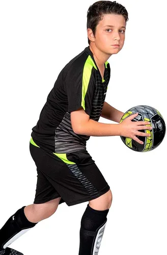 Miniatura 5 de PAIRFORMANCE Conjunto de camisetas de fútbol para niños, uniforme de entrenamiento de equipo deportivo de 6 a 12 años, para niños y niñas, conjunto