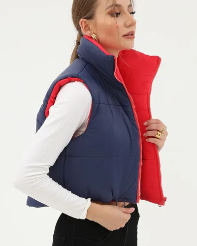 Miniatura 52 de Xeoxarel Chaleco acolchado corto con bolsillos para mujer (XS-XXL)