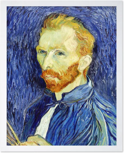 Miniatura 44 de Poster Master Póster clásico de Van Gogh, impresión impresionista vintage, regalo para artista, pintor, autorretrato, sombrero de paja, dibujo
