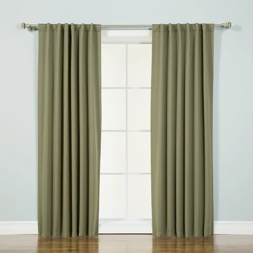 Miniatura 14 de Best Home Fashion cortina opaca con aislamiento térmico sólido para grifo, 215 centímetros de largo. Gris Oscuro