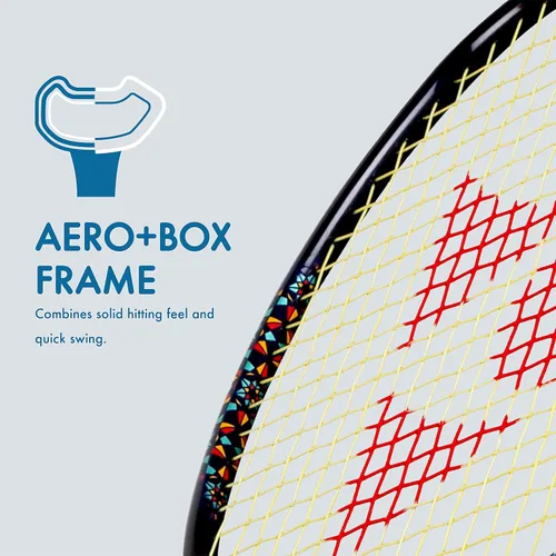 Miniatura 7 de YONEX Raqueta de bádminton Smash (G4, 2.57 oz, 28 libras de tensión)
