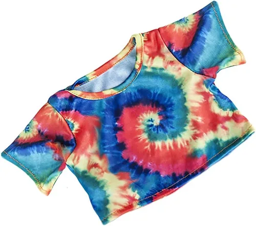 La camiseta de teñido anudado se adapta a la mayoría de Webkinz de 8 a 10 pulgadas, estrella brillante y 8-10 pulgadas hacen tus propios animales de