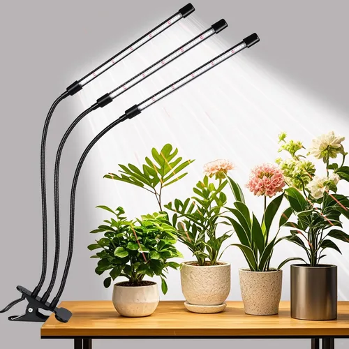 Miniatura 12 de Luces de cultivo de mejora con 168 LEDs, luces de planta con clip para plantas de interior, lámparas de crecimiento de plantas LED blancas+rojas