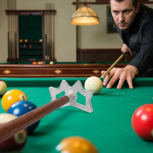 Miniatura 8 de Puente de billar, ligero de aluminio deslizante en la cabeza del puente del taco de la piscina del diseño para los jugadores caseros del torneo