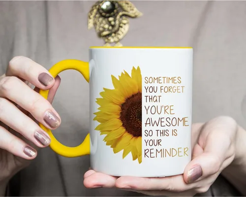 Miniatura 3 de Sometimes You Forget That You are Awesome - Taza divertida con frases inspiradoras, regalos de graduación de cumpleaños para mujeres, mamá, mejor