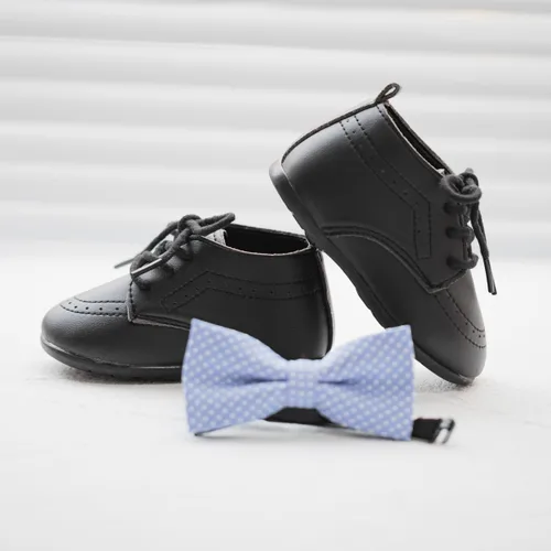 Miniatura 6 de Meckior Zapatos de Boda Clásicos para Bebés Niños y Niñas de Cuero Sintético PU, Mocasines Brogue, Zapatos Oxford para Niños Pequeños, Zapatos