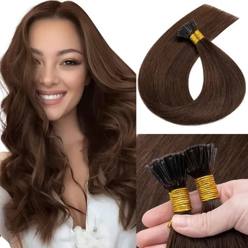 Miniatura 10 de MY-LADY Microlink - Extensiones de cabello humano con microcuentas de 14 pulgadas, extensiones de cabello rubio con micro bucle, extensiones