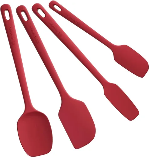 Miniatura 20 de ChefAide - Juego de 4 espátulas de silicona, espátulas de goma de grado alimenticio, con mango fuerte y agarre ergonómico, resistentes al calor