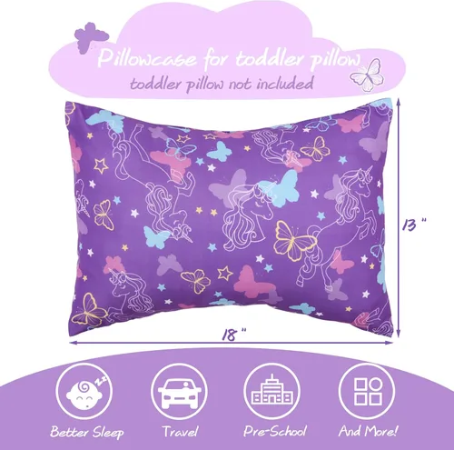 Miniatura 11 de UOMNY - Juego de 2 fundas de almohada para niños, 100 % algodón, funda de almohada, para almohadas de 5.1 x 7.1 pulgadas Búho
