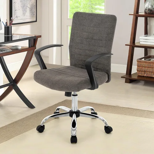 Miniatura 2 de 422 High Back Ribbed Office Chair Ergonomically Designed with Armrest Executive Swivel Computer Chairs with Wheels for Conference Study Leisure