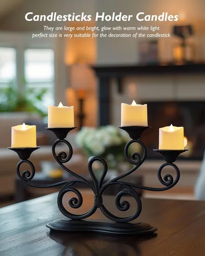 Miniatura 5 de Homemory Paquete de 24 Velas Sin Llama de Más de 400 Horas con Control Remoto, Velas Votivas LED con Temporizador de 2/4/6/8H, Luces de Té que