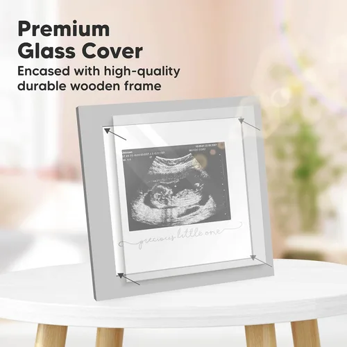 Miniatura 3 de KeaBabies Portarretratos de ecografía para bebé, modernos marcos de fotos de ultrasonido para mamá, regalos de primer embarazo para futura mamá