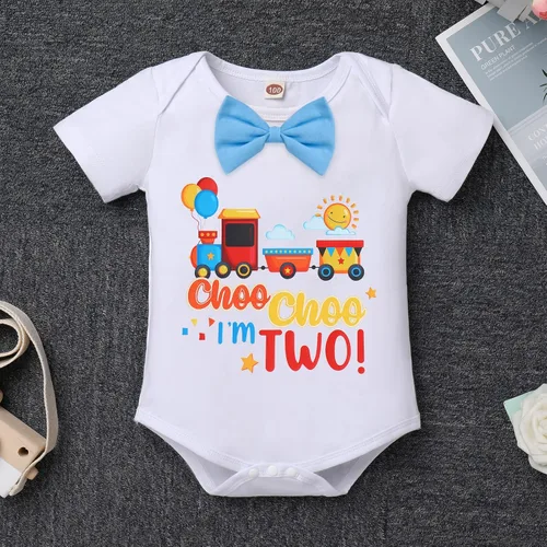 Miniatura 54 de ODASDO Conjunto de 3 piezas y 4 piezas de manga corta con tirantes y espalda en Y para bebé niño