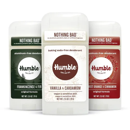 Miniatura 16 de HUMBLE BRANDS - Formula original de desodorante sin aluminio Control de olores, larga duración, bicarbonato de sodio, aceites esenciales, sutil
