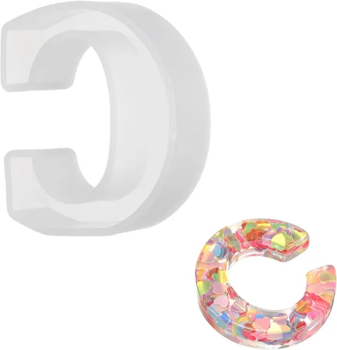 Miniatura 10 de MECCANIXITY Moldes de resina de 2.5 pulgadas, letras del alfabeto mayúscula Z 3D, moldes de silicona para hacer velas, manualidades, letreros