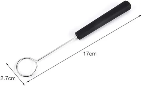 Miniatura 3 de 5 uds de acero inoxidable chocolate tenedor tenedor fondue caramelo caker frutos secos fruta DIY decoración herramienta (plata)