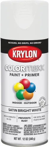 Miniatura 77 de Krylon K05599007 COLORmaxx Pintura en aerosol y base para uso en interiores y exteriores, color gris brillante para maquinaria, 12 onzas