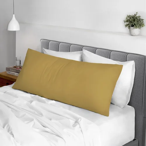 Miniatura 112 de Pizuna Juego de 2 fundas de almohada de 100 % algodón puro, tamaño estándar, color blanco, lujosas fundas de almohada de 400 hilos de satén