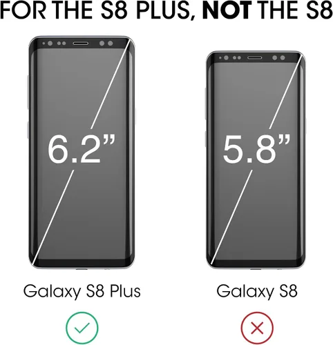 Miniatura 3 de amFilm Protector de pantalla de vidrio para Samsung Galaxy S8 Plus, vidrio templado curvado 3D, matriz de puntos con bandeja de fácil instalación
