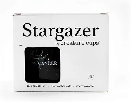 Miniatura 6 de Creature Cups - Taza de cerámica para cáncer - Taza de café de astrología de 13.5 oz con rasgos del horóscopo