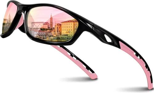 Miniatura 15 de RIVBOS RB833 - Lentes de sol polarizados, unisex, con protección contra rayos ultravioleta, para deportes, pesca, conducción y ciclismo negro