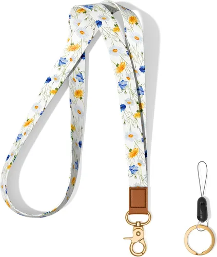Miniatura 10 de Llavero con cordón para el cuello, llavero con correa larga para mujeres y hombres, llaves del automóvil, insignias de identificación, tarjeta