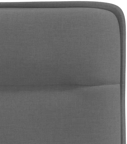 Miniatura 8 de Juego de 2 sillas de comedor modernas tapizadas de tela gris oscuro con marco de madera de metal para cocina, sala de estar, decoración de granja