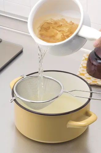 Miniatura 2 de Shimomura Planning - Colador de sopa (fabricado en Japón), apto para lavavajillas, suave colador, malla 30, 30 de malla, huevos a la parrilla