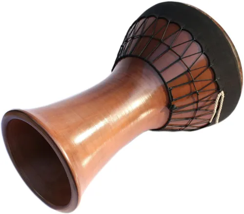 Miniatura 3 de Doumbek de cerámica profesional del tambor de Darbuka con el instrumento musical SCD-404 del tambor de la percusión de la piel de los pescados