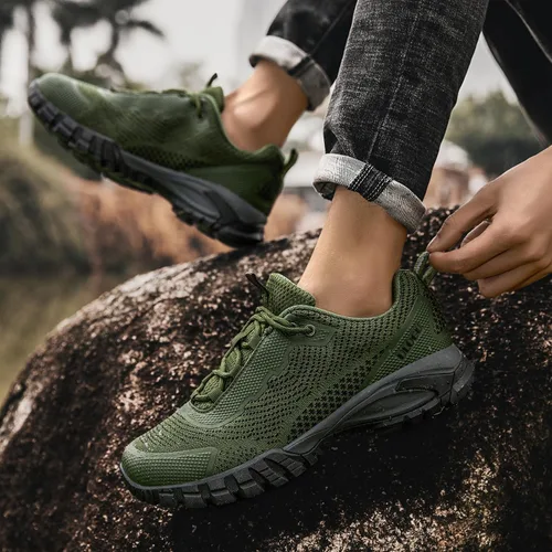 Miniatura 34 de ulogu Zapatos de senderismo impermeables para hombres y mujeres, cómodos, ligeros, antideslizantes, para caminar todo el día, para trabajar y caminar