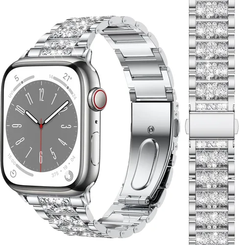 Miniatura 9 de MARGE PLUS Correa para mujer compatible con Apple Watch de 42 mm, 44 mm y 45 mm (1.65, 1.73 y 1.77 pulgadas) series 9, 8, 7, 6, 5, 4, 3, 2, 1 y SE