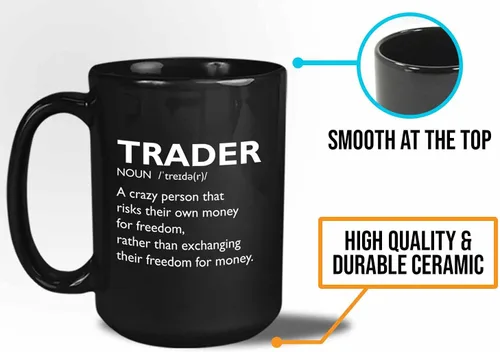 Miniatura 5 de Taza de café del mercado de valores – Definición del comerciante Crazy Person – Day Trader Brokers Asesor financiero Inversor Ahorro de oficina