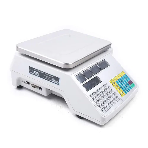 Miniatura 3 de Báscula digital de alimentos Torrey con capacidad de 66 lbs/30 kg, escala de cálculo de precios con impresora doble escala digital impermeable