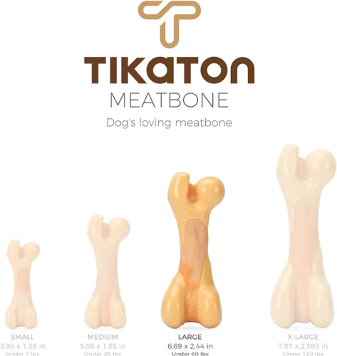 Miniatura 6 de Tikaton Juguetes masticables indestructibles para perros para masticadores agresivos, sabor a pollo, juguetes masticables duraderos para dentición