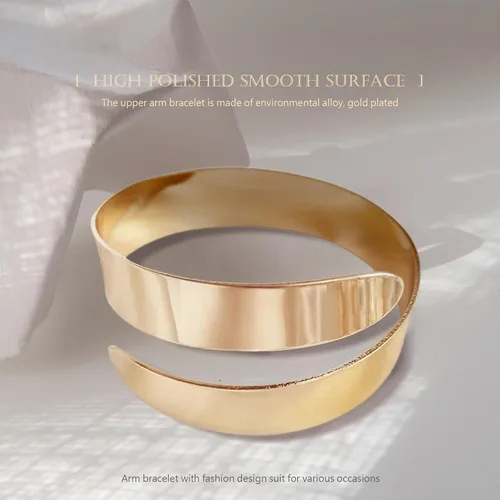 Miniatura 4 de Pulsera de serpiente dorada Brazalete superior del brazo para mujer Pulsera de noche, talla única