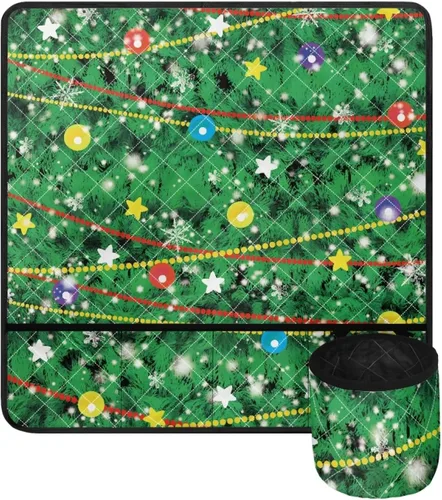 Miniatura 28 de Tapete para máquina de coser de teñido anudado con bolsillos, impermeable, organizador para máquina de coser para reducir el ruido, tapete protector