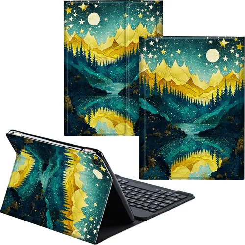 Miniatura 15 de Para Samsung Galaxy Tab S6 Lite Funda 2022/2020 Teclado Inalámbrico Desmontable Y Cubierta De Soporte De Cuero PU Funda Protectora Para Samsung