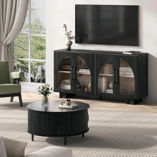 Miniatura 14 de JOINICE - Mesa auxiliar cuadrada con tapa elevable para sala estar u oficina en casa, con almacenamiento, compartimento oculto, estilo moderno Nogal