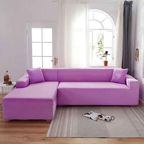 Miniatura 19 de Konsilsa Funda elástica para sofá en forma de L, funda completa para sofá de 1/2/3/4 plazas, protector de muebles suave, antideslizante, lavable a