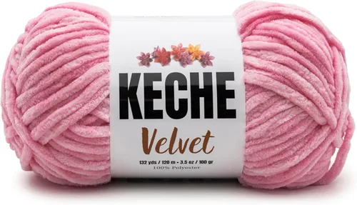 Miniatura 112 de Keche Hilo de terciopelo para ganchillo, manta de felpilla suave, voluminosa, hilo amigurumi, 3.53 oz (132 yardas), color azul bebé